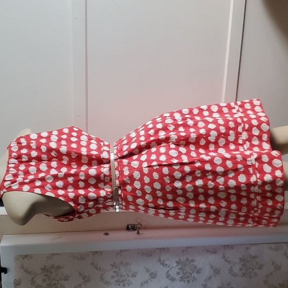 Eliza J Polka Dot Sleeveless A-Line Cotton delightful party  Dress Size 14 - Picture 5 of 11